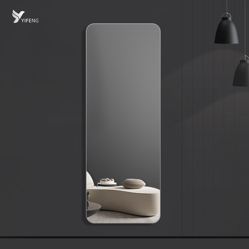 无框穿衣镜全身壁挂式试衣镜墙面大镜子挂墙高档家用卧室贴墙定制