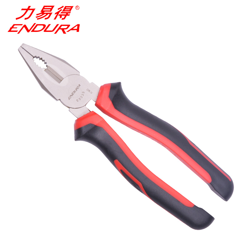 力易得老虎钳子德式钢丝钳电工钳断线6寸E5331E5332/8寸7寸E5333