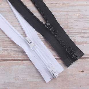 3号尼龙双开双头拉链衣服门襟儿童睡袋防护服可拆卸细牙拉锁配件