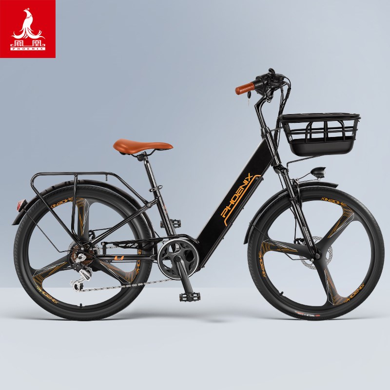 【新品】凤凰锂电池电动自行车男女士电动车助力小型新国标电单车
