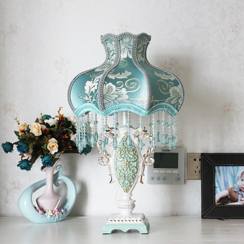 欧式台灯客厅茶几装饰灯温馨插电式遥控可调节亮度书房卧室床头灯