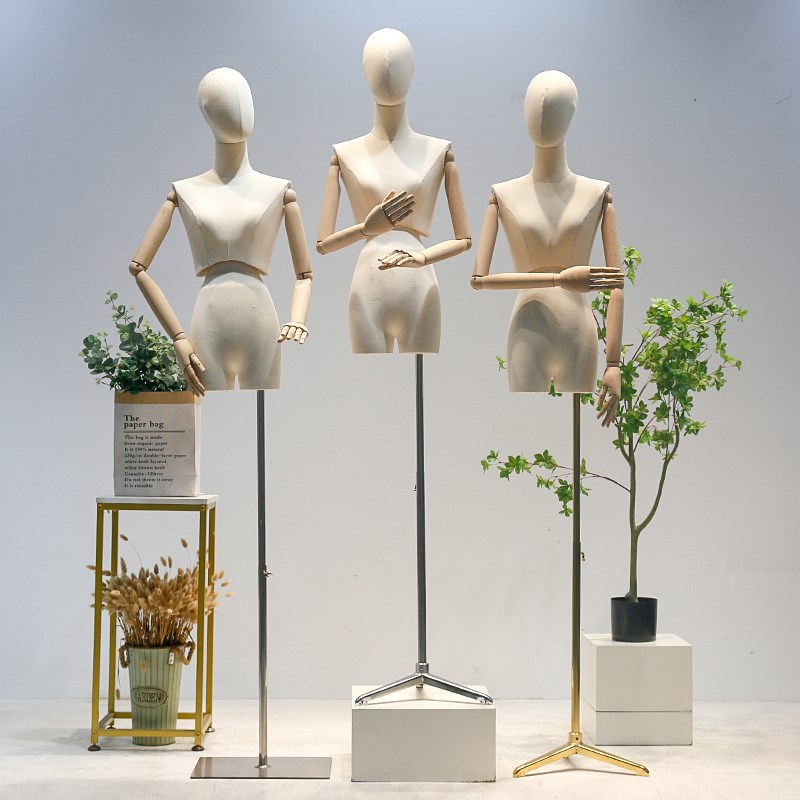 扭腰半身模特道具女全身服装店橱窗假人台女装模特人偶架子展示架