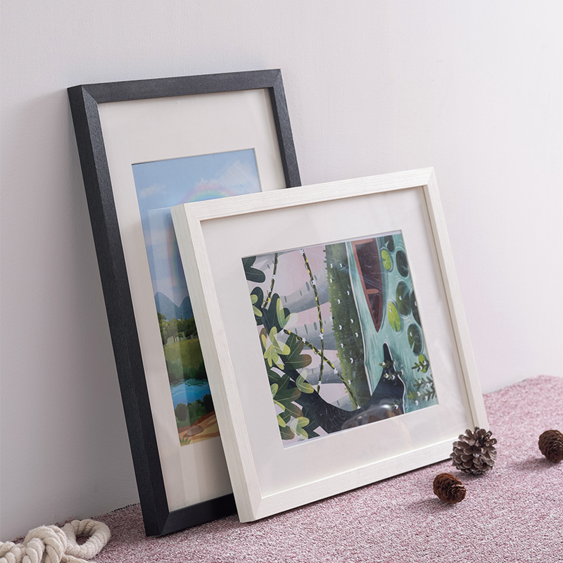 实木相框定制画框外框挂墙8k20A4a3任意尺寸4k装裱拼图框架24寸