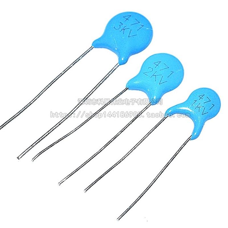 高压瓷片电容器 1KV 2KV 3KV 101 102 103 221 222 223 471 472 K