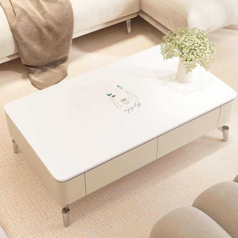 皮革茶几桌布防水防烫防油客厅电视柜桌垫轻奢茶几布茶几垫高级感