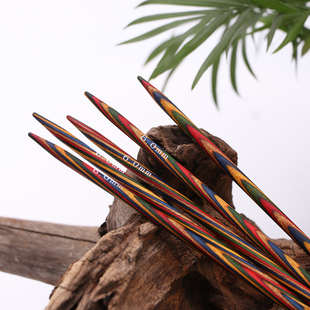 仙女家顺林20cm桦木彩直针毛线针棒针毛衣针工具手工编织毛衣的针