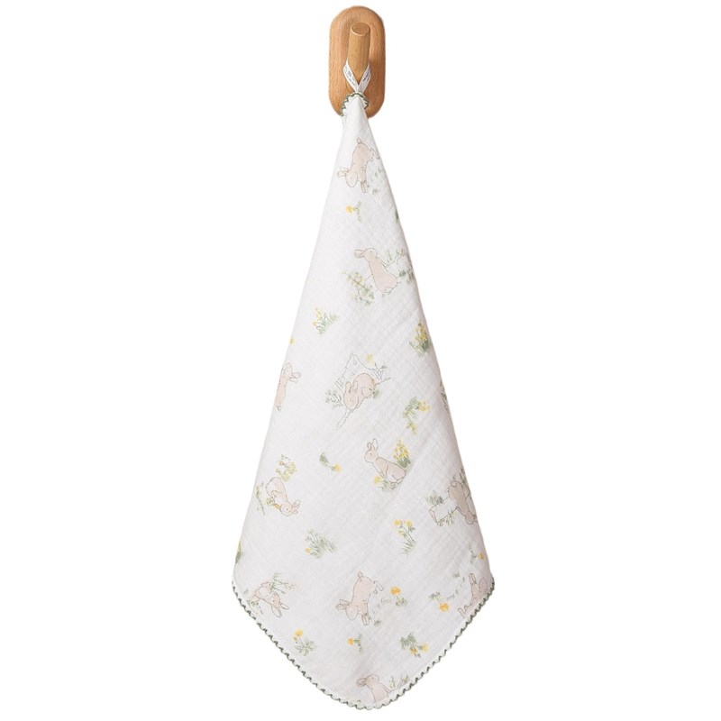 儿童毛巾纯棉洗脸家用初生婴儿宝宝吸水面巾小方巾全棉纱布手帕