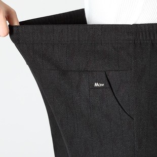 子松紧腰奶奶裤 中老年女裤 休闲女士春秋裤 妈妈装 宽松直筒外套长裤