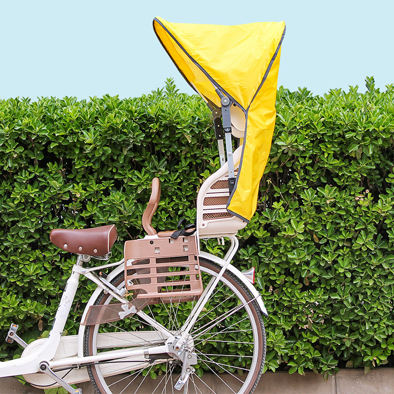 自行车电动车儿童座椅遮阳棚快拆折叠支架防晒棚宝宝骑行防雨夏