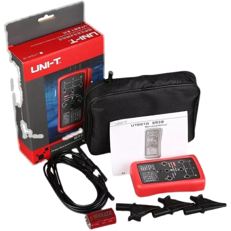 优利德UT261A/B相序及马达转向检测仪LED指示频率400Hz缺相相序表