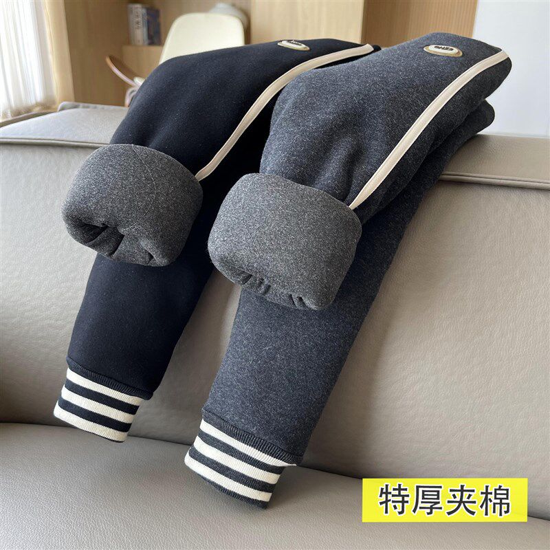 女童棉裤冬装加厚保暖外穿加绒裤宝宝一条过冬儿童三层夹棉打底裤