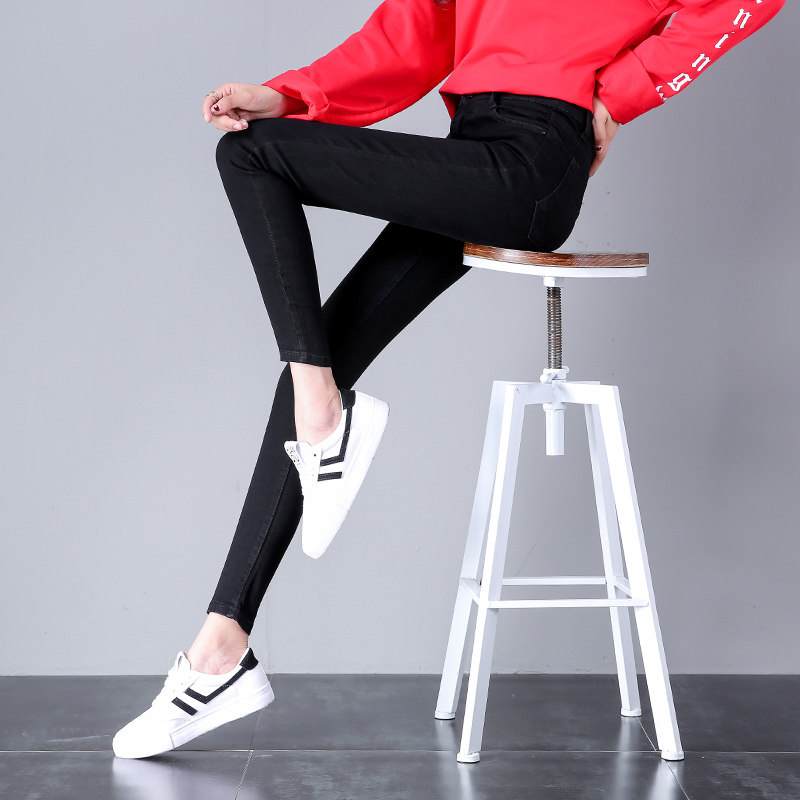 矮小个子秋冬加绒八分牛仔裤女式九分小脚弹力紧身显瘦高腰铅笔裤,女装/女士精品,牛仔裤,淘宝优惠券,粉丝福利购,淘宝优惠卷