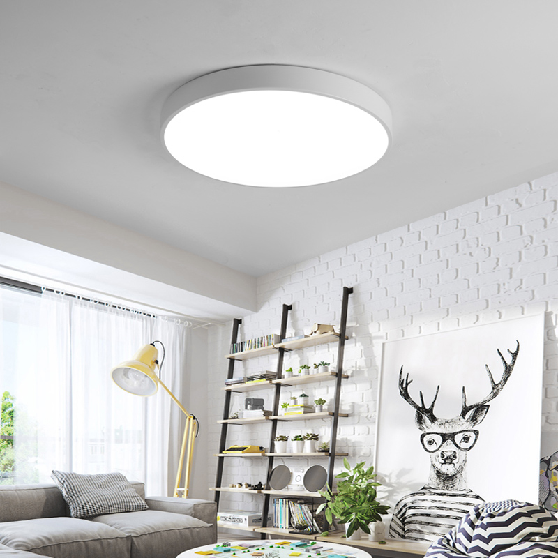 led圆形吸顶灯中性光12瓦18w24w36w48w色温4000K适合客厅卧室阳台