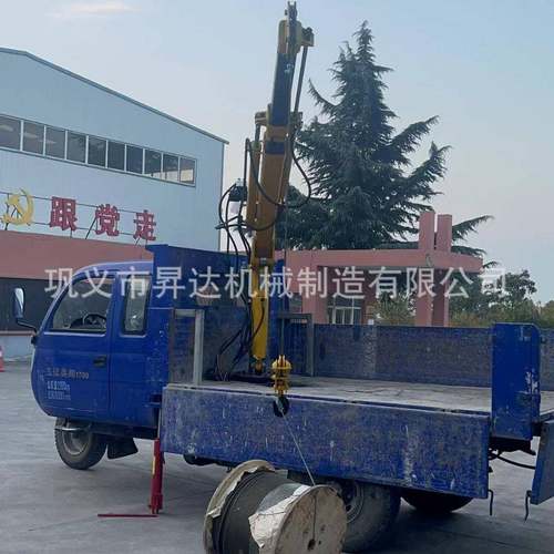 1-5吨全自动液压车载吊机工程车改装单臂提升机货车改装随车吊