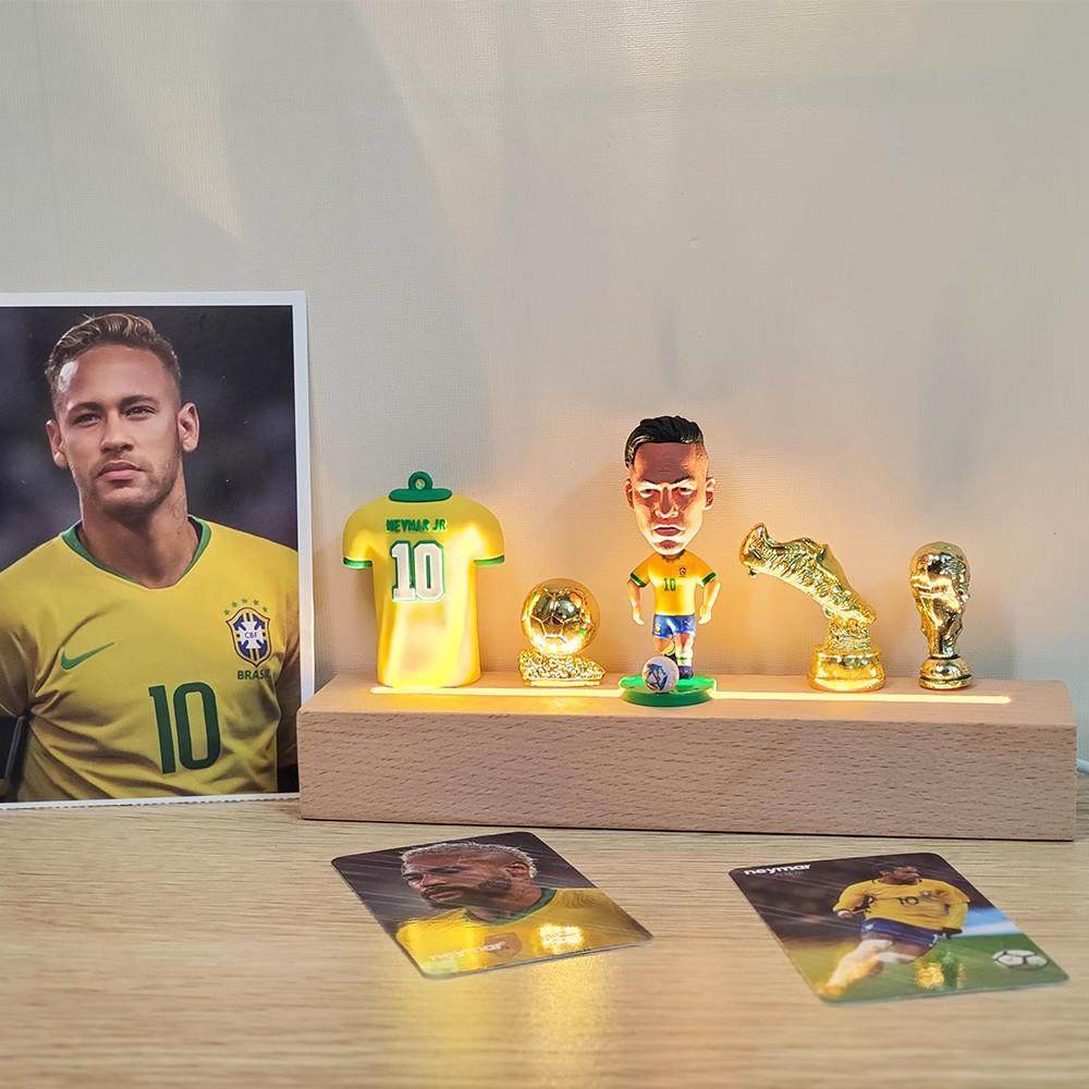 c罗手办梅西内马尔足球明星姆巴佩人偶模型摆件送男朋友生日礼物