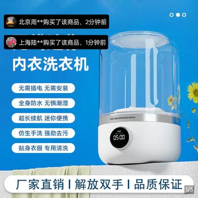 德国全自动迷你内衣洗衣机修泽内裤洗衣杯免拆装便携式洗袜子神器