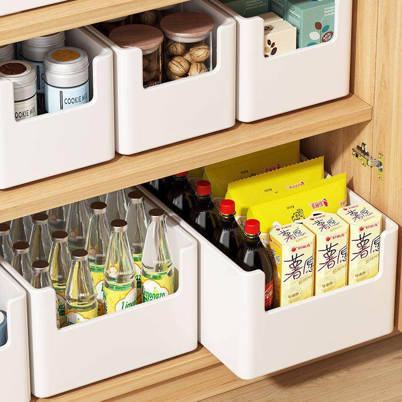 日本品质橱柜收纳盒零食杂物收纳筐家用厨房整理盒桌面直角储物盒,收纳整理,其他收纳盒,淘宝优惠券,粉丝福利购,淘宝优惠卷