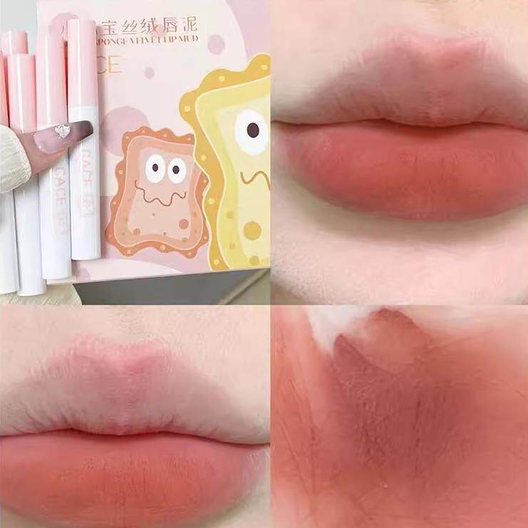 正品口红套装六支装套盒儿童口红小女孩可专用的表演丝绒唇彩