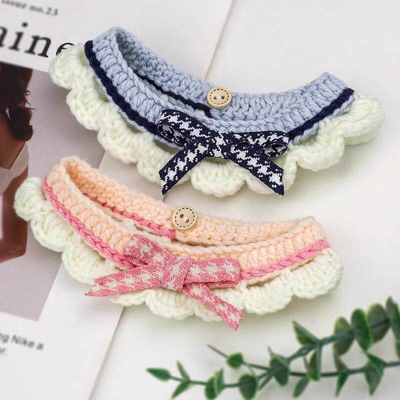 猫咪围脖幼猫布偶猫口水巾宠物蝴蝶结围巾新年饰品小狗狗项圈围兜