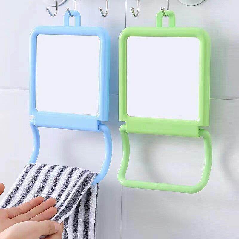 宿舍壁挂式大小镜子台式台式站立式化妆镜学生可折叠便携式壁挂式