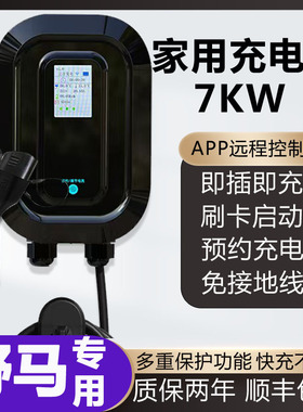 适用野马EC60 斯派卡新能源汽车家用立柱壁挂式充电桩枪器32A/7KW