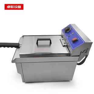 电炸炉薯条单缸商用油炸锅油条炸炉 炸鸡排电炸炉131V单缸台式