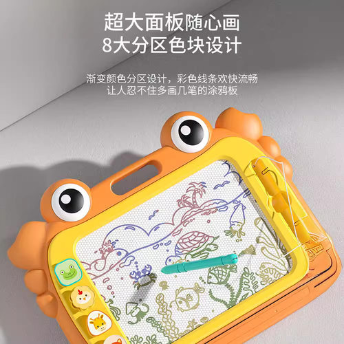 儿童画板磁性画画板玩具家用涂鸦板宝宝写字板磁力彩色绘画架画桌