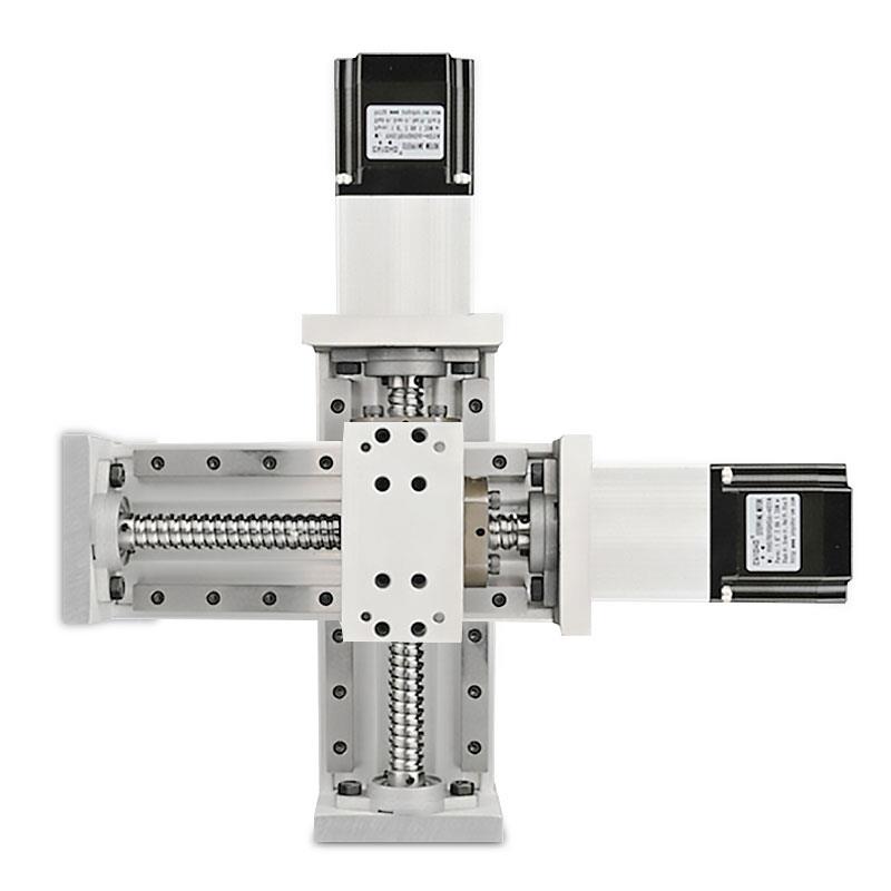滑台模组双直线导轨滚珠丝杆电自动升降机数控精密重型十字工作台
