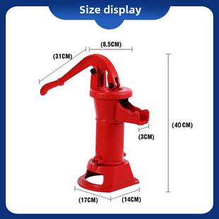 铸铁原始手动水泵手摇水井泵老式手压井头井水抽水泵幼儿园压水井
