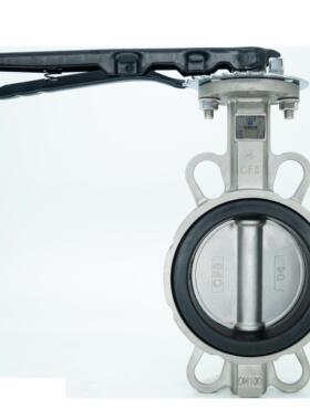 不锈钢手柄对夹蝶阀D71X/F-10/16P三元乙丙四氟密封304/316L