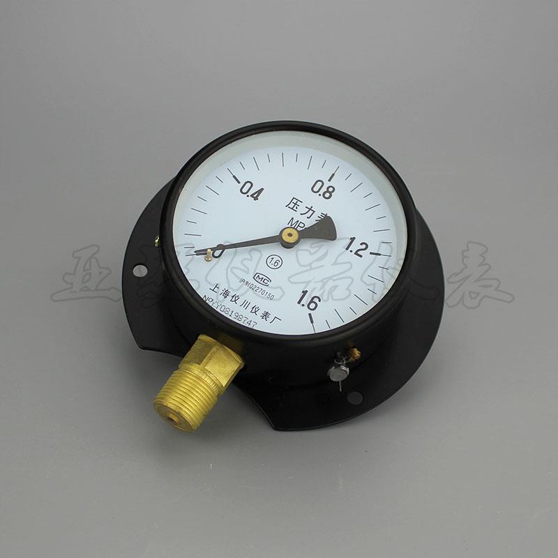 径向带后边压力表 Y-100T Y-60T 船用压力表 0-0.6/1/1.6/2.5Mpa