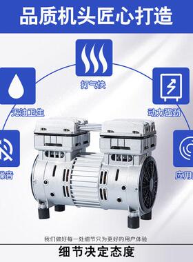 空压机机头800W/950W/1500W 无油静音压头气泵压头铜线 线电机奥