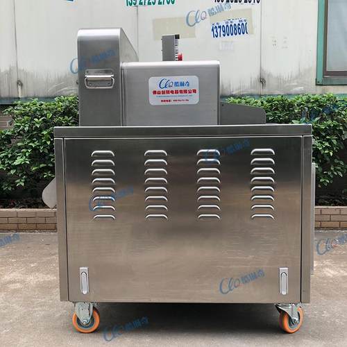 QK500羊蝎子砍骨机冻鲜排骨切块机自动润滑注油系统切肉块机