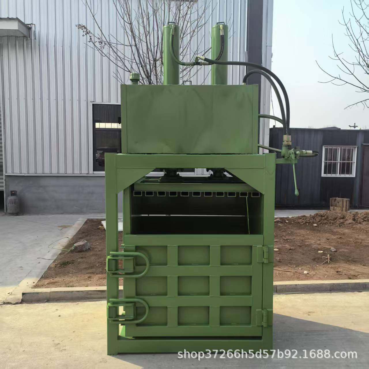 小型半自动立式液压打包机稻草纸箱塑料瓶易拉罐薄膜压缩打包机