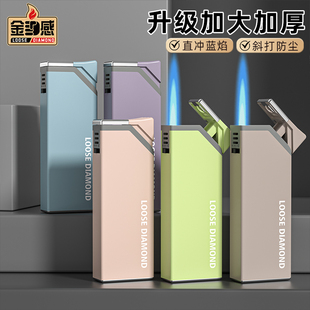 50支新款金属加宽加厚耐用防风打火机正品可充气定制印字