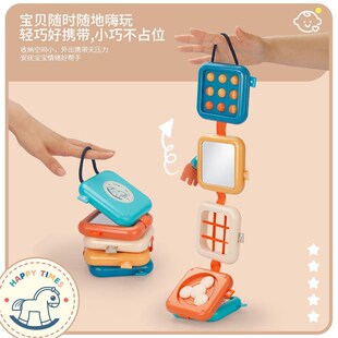 婴儿忙碌球叠叠乐益智感统智立方六碌面体早教手抓W球忙多板玩具