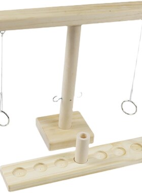 Rmng to双s Gaie亚马逊爆款投环挂钩游戏Ms人桌游互动木制抛环玩