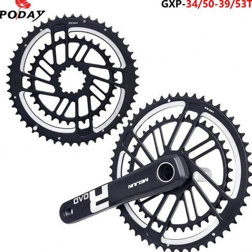 自行车 公路车 速联 中空一体曲柄 牙盘50/34T 53/39T GXP直装式