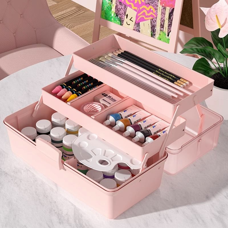 加厚大号三层美术专用工具