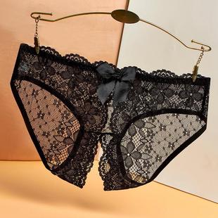 2022新品时尚爆款开裆无痕低腰大码丁字裤免脱调情蕾丝内裤女