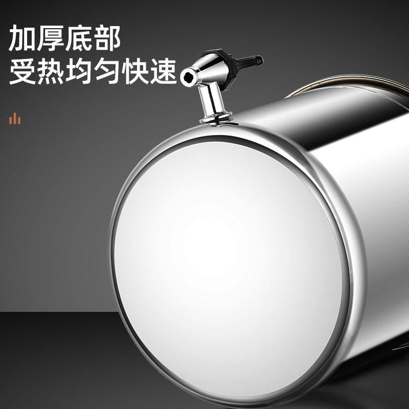 时尚耐用316不锈钢开水凉茶多功能厨房用品带龙头开盖汤桶水桶优