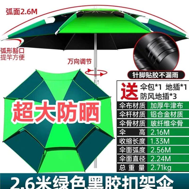 钓伞超大26米黑胶万向鱼户