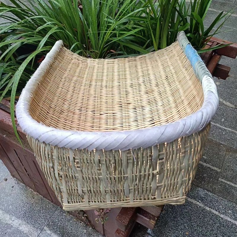 竹编撮箕农用挑土泥沙篓手