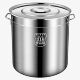 特厚316不锈钢桶圆桶带盖汤锅汤桶家用卤水桶油桶储水桶大容量锅