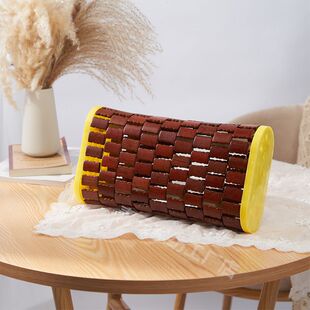 夏季凉枕凉爽透气单人麻将凉席枕头竹块粒护颈椎硬实木空心竹枕头