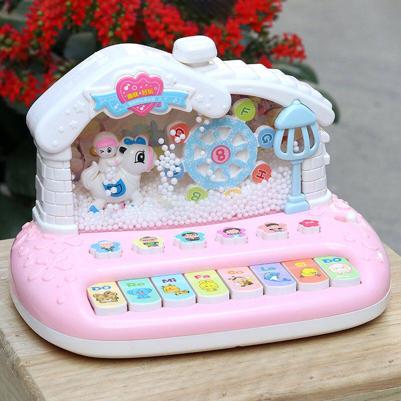 儿童电子琴婴幼儿宝宝早教益智打地鼠多功能钢琴男女孩玩具可充电