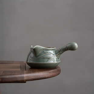 家用 哥窑茶具公杯茶海公道杯茶漏纱网过滤裂纹开片单公杯组合中式