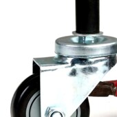 直销精益管线棒 插杆不带刹车万向脚轮 3寸膨胀式