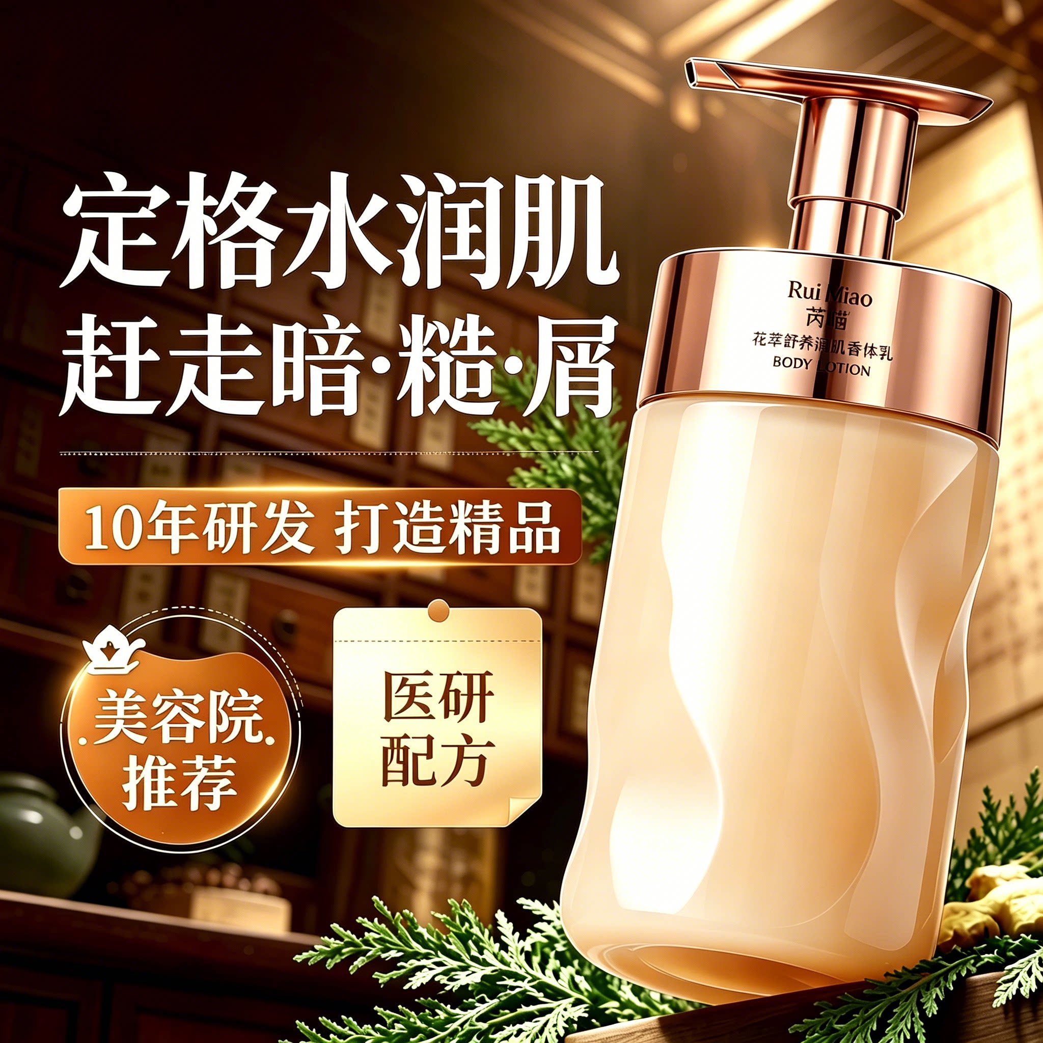 身体润养乳清爽补水保湿改善粗糙