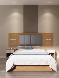 酒店家具床标准房全套民宿特别公寓出租房单人间酒店酒店客房双人